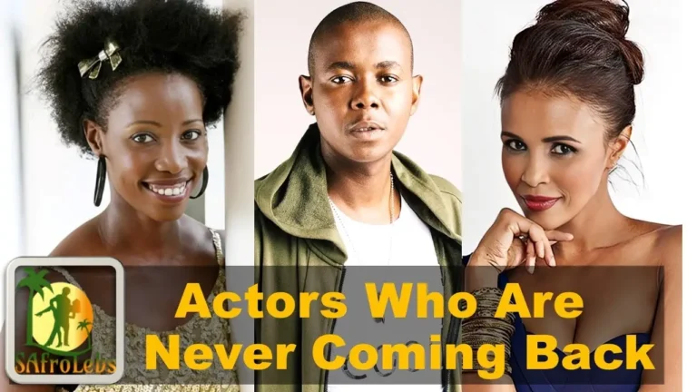 Top 10 Mzansi Actors Who Disappeared From TV Without A Trace. 15 Actors We Might Never-Ever See on Mzansi TV Again. Here is Why