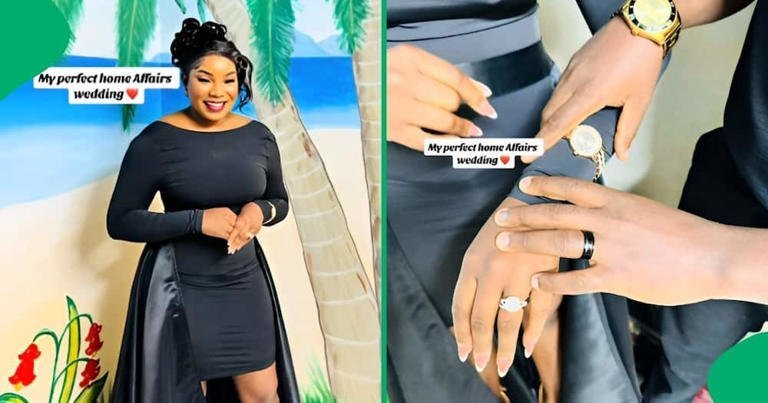 A South African Woman Shared A Tiktok Video Of Her Home Affairs Wedding, Which Cost Her Only R20 Woman Shares R20 Home Affairs Wedding